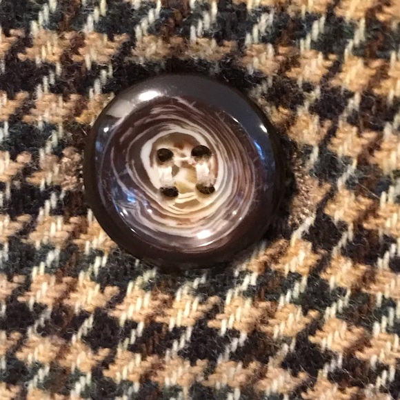 VTG Blazer women’s M houndstooth tweed wool academia preppy heritage luxury work - Picture 6 of 8